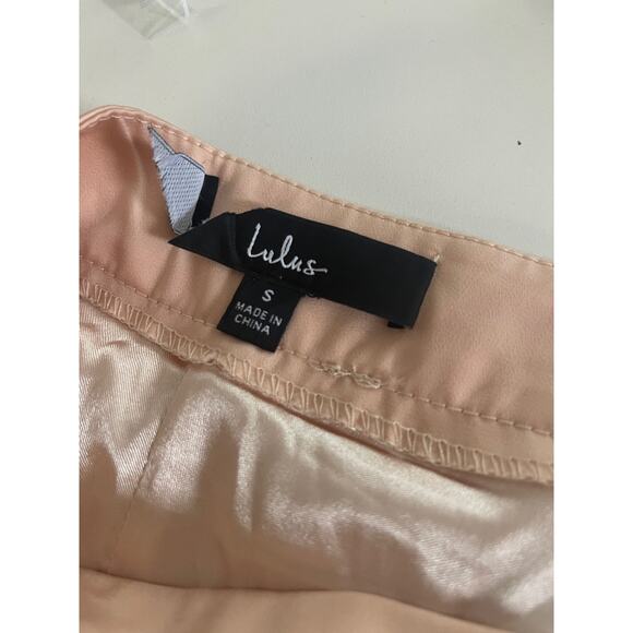 LULU'S SZ S strut and Stun Champagne Satin A line maxi skirt  NEW B75 - Picture 6 of 7